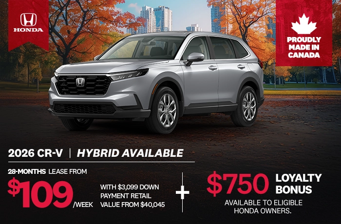 Bannière de Promotion CR-V 2026